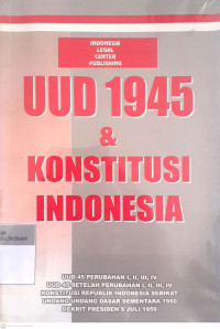 Undang-undang dasar 1945 & konstitusi indonesia