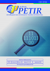 Petir: Jurnal Pengkajian dan Penerapan Teknik Informatika