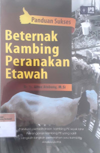 Panduan sukes beternak kambing peranakan etawah