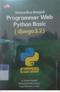 Semua bisa menjadi programmer web python basic (django 3.2)