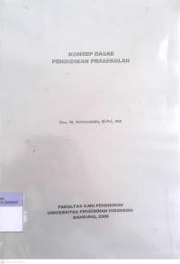 Konsep Dasar Pendidikan Prasekolah