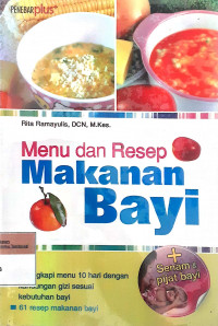 Menu dan resep makanan bayi