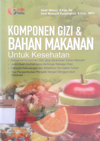 Komponen gizi & bahan makanan untuk kesehatan