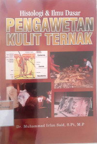 Histologi & Ilmu Dasar pengawetan kulit ternak