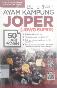 Beternak Ayam Kampung Joper (Jowo Super)