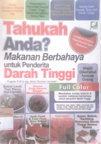 Tahukah anda? Makanan berbahaya untuk penderita darah tinggi