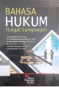 Bahasa hukum (legal language)