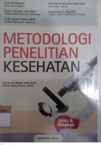 Metodologi penelitian kesehatan