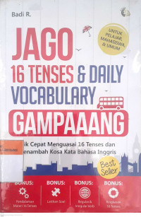 Jago 16 tenses & daily vocabulary gampaaang trikcepat menguasai 16 tenses dan menambah kosa kata bahasa inggris