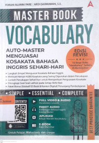 Masterbook vocabulary : auto-master mengusai kosakota bahasa inggris sehari-hari