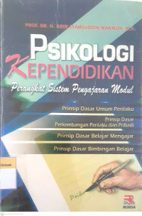 Psikologi kependidikan perangkat sistem pengajaran modul