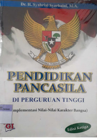 Pendidikan Pancasila di Perguruan Tinggi