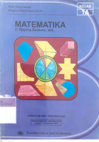 Buku warga belajar program paket B setara SLTP Matematika kelas 1A