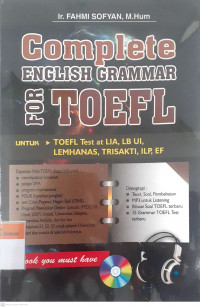 Complete english grammar for toefl