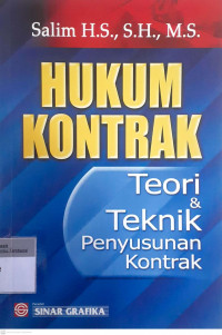 Hukum Kontrak: Teori & Teknik penyusunan kontrak