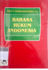 Bahasa hukum indonesia