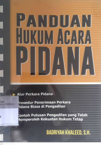 Panduan hukum acara pidana