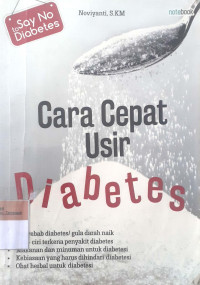 Cara cepat usir diabetes