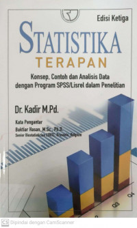 Statistika terapan: konsep, contoh dan analisis data dengan program spss/ lisrel dalam penelitian