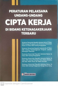 Peraturan pelaksana undang-undang cipta kerja di bidang ketenagakerjaan terbaru