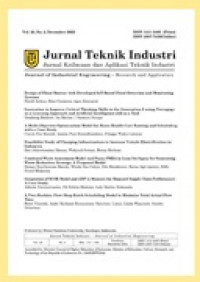 Jurnal Teknik Industri: Jurnal Keilmuan dan Aplikasi Teknik Industri